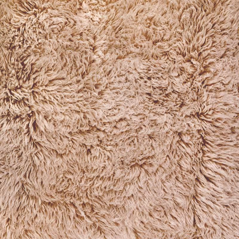 FlokatiRug Beige Solid Color Shag Rug